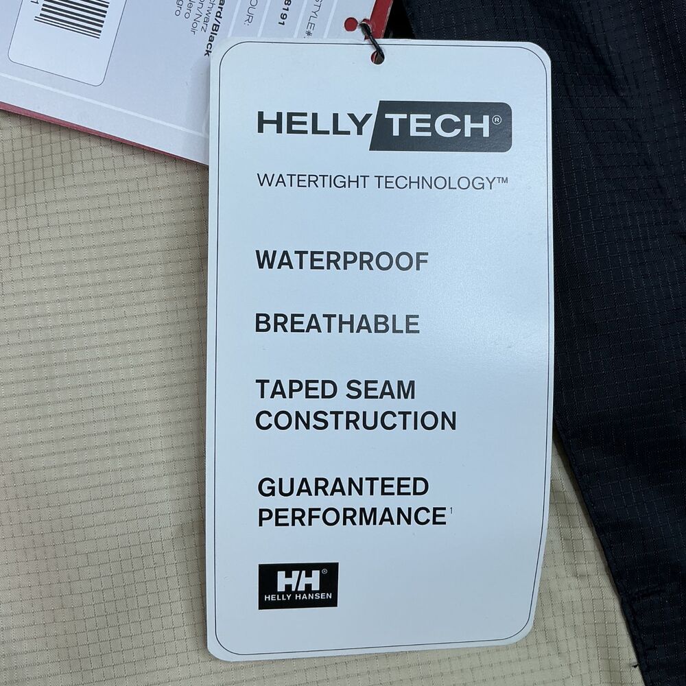 Helly Hansen Packable Ripstop Rain Jacket XL Hood… - image 10